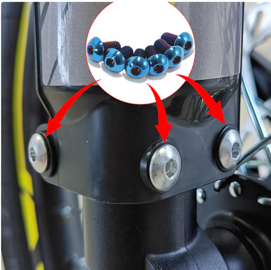 talaria xxx fork guard titanium bolts